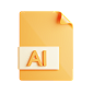 Ai File 3D Icon