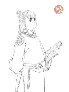 #新书首发#《绘漫画-古风人物线描技法》——古风插画大神的速成宝典！拿不准人物构图比例？画不出古风感的流畅线条？技法讲解加上要点分析，让你真正能画出一幅唯美的古风插画！实在不想画线稿？那这就是一本超赞的线稿填色书！还等神马，新书6折预售中！[din厉害]→O飞乐鸟《绘漫画-古风人物线描技法》古装美人... ​​​​