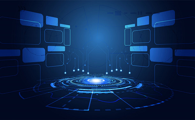 Blue bright technolo...