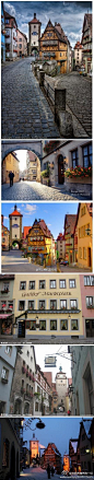 德国，罗滕堡。一生一定要去一次，美得像童话的地方。