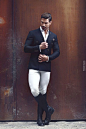 Man in white breeches