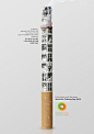 #发现字体之美#  分享一组国外禁烟宣传海报！ ​​​​
