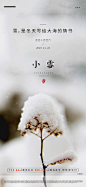 【源文件下载】 房地产 二十四节气 小雪 海报 雪景 简约 29189