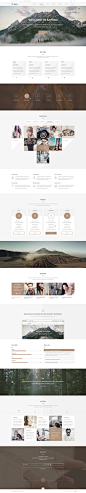 Sapona One Page Theme : Sapona — Our newest PSD website template is full of modern features. Minimalistic and elegant. It could be used for different type of sites: landing page, creative agency, business company, portfolio and many others. Design on 1170