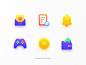 icon ui flat app set vector icon colorful illustration color design