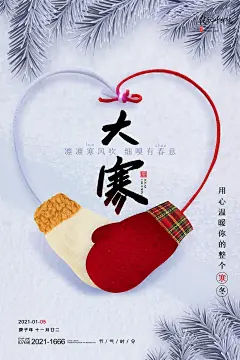时尚大寒节气推广海报6