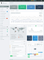 Responsive HTML5 Dashbords with Flat Design in 2014