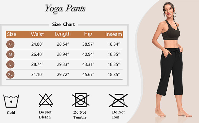 ZJCT Capri pants Siz...