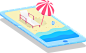手机-沙滩