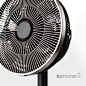 日本kamomefan电风扇台式家用落地扇立式遥控静音24V直流变频302D-淘宝网