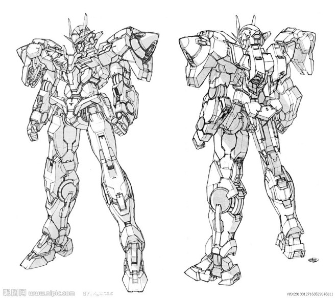 高达手绘设计图