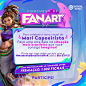 Photo by Honor of Kings Brasil on November 17, 2023. May be a cartoon of 1 person, poster and text that says 'HONOR KINGS CONCURSO D-E FANART Mari Para celebrar o novo visual da Capoeirista Faça uma arte dela na situação mais brasileira que você consiga i