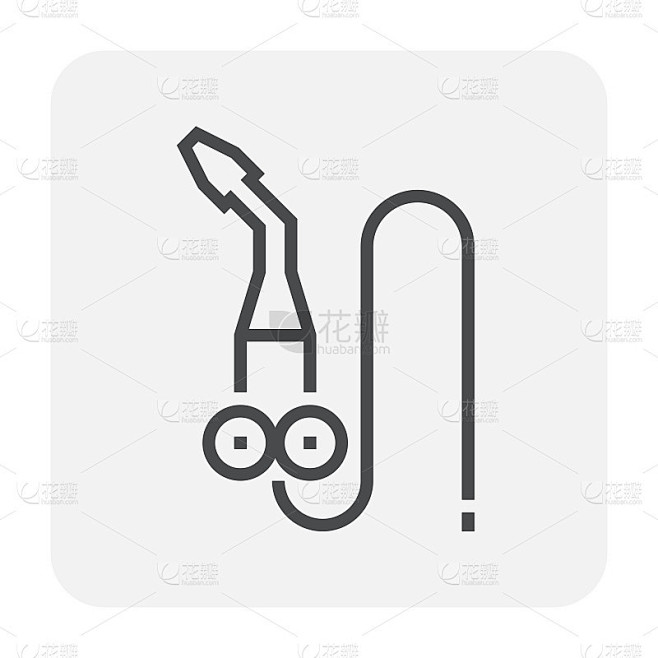 切割和焊接工具矢量图标设计。