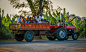 ride home : locals getting a lift back to Hampi