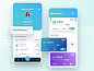 Tapcheck Dashboard finance app interface design mobile app payment app payment transfer funds payroll finance design ui dashboard mobile gradient green app blue
