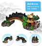 鱼缸造景套餐水族箱假山桥装饰树脂工艺品仿真古木桥石桥大中小号-tmall.com天猫