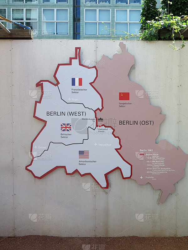 东西柏林的地图