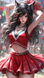 #英雄联盟 (M07F1,2) Cheerleader Ahri - namakxin的插画