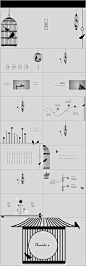 简约鸟笼卡通通用PPT模板