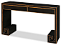 Elmwood Qing Console Table W/2 Drawers asian-console-tables