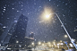 北京风雪夜。 ​​​​