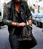 Nothing like a man in leather. | Men's Style | Men with Style