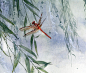 红蜻蜓-行苇__涂鸦王国插画