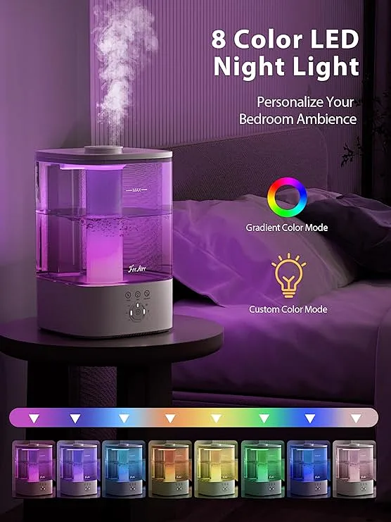 Amazon.com: Cool Mist Humidifiers for Bedroom,FreAire 3.5L Smart 25dB ...
