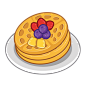 waffles水果华夫饼