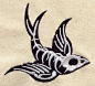 Swallow tattoo embroidered baby bib by MorningTempest on Etsy, $15.00