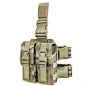 Condor MA65-008 Drop Leg M4 Mag Pouch Multicam : The Condor Drop Leg M4 Mag Pouch Fully adjustable leg strap with anti-slip stitching and quick release buckle, Adjustable hook & loop flap with quick release buckles Multicam
