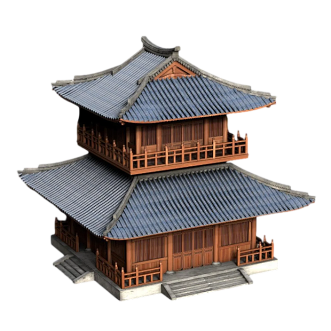 中国寺庙3D模型AR古典建筑景点