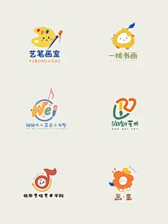 原创画室托管艺术培训logo合集300值不？ - 小红书