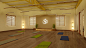S丨瑜伽馆健身舞蹈房装修设计案例图集/活动休息接待区设计