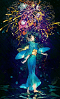 日本艺术家海島千本的插画作品 ... 来自腐宅姬 - 微博