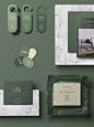 boutique brand identity concept hotel Logotype luxury Paris Spa visual identity restaurant