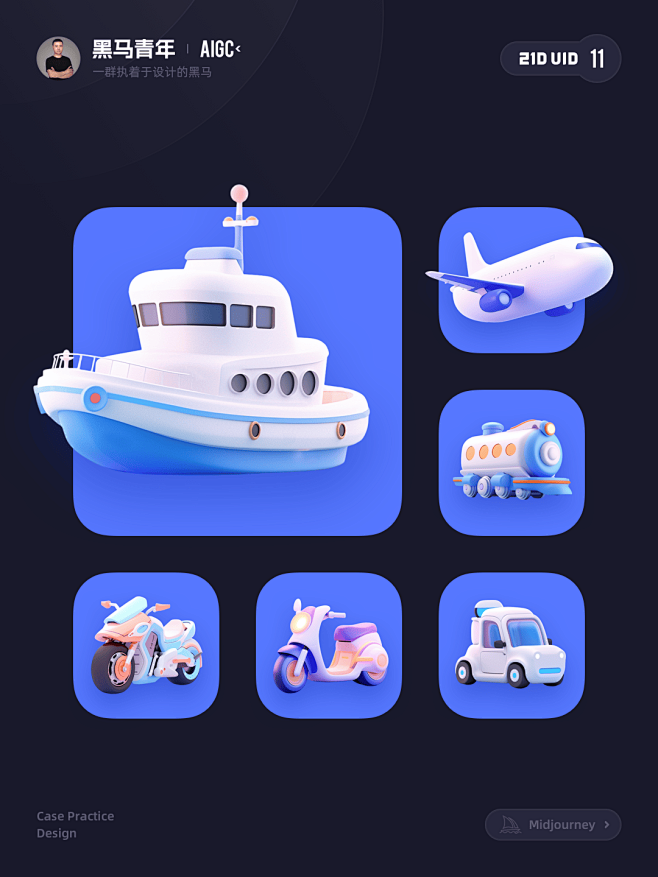 AI 帮我画的 ICON 作品，你觉得如何？-图标-UICN用户体验设计平台 (12)