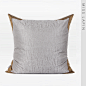 MISS LAPIN现代中式简约/高档靠包靠垫抱枕/灰色边框贴布绣花方枕-淘宝网
