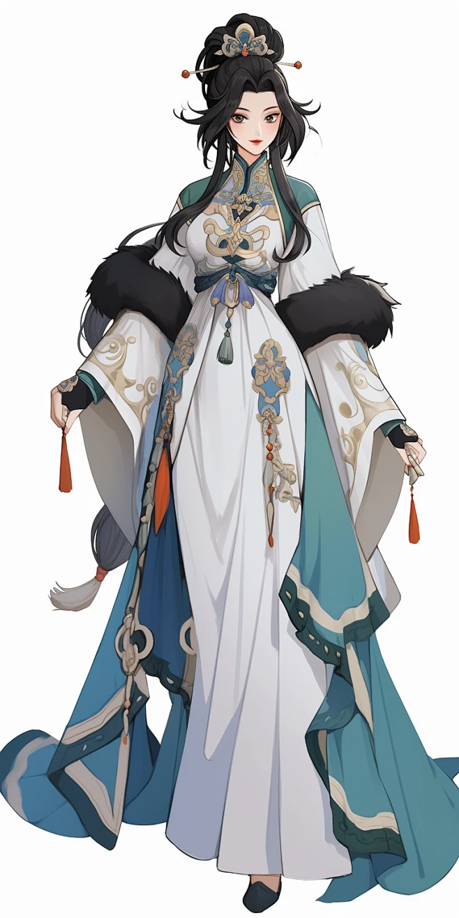 AI武侠游戏角色设定素材 国风人物服装插画设计参考 影视概念设计-淘宝网-花瓣网