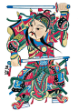 中华艺术瑰宝：《古代门神人物》欣赏（01）(22)-中国元素-设计-艺术中国网