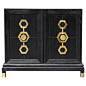 Jonathan Adler Turner Cabinet @Zinc_Door #chest #dresser #regency #deco #gold #brass #furniture