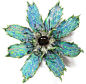 Wallace-Chan-Opal-Sapphire-Garnet-Gold-Flower-Pin.jpg (600×589)@北坤人素材