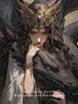 AI 绘画|圣女与黑龙