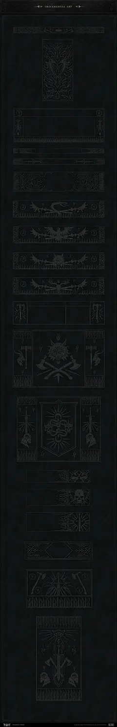 uı video game diablo Diablo IV fernando forero ui art Blizzard Digital Art  design iconography