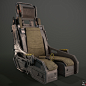 Ejection seat - Low poly, Boy Sichterman : Finished the seat for a sci-fi vehicle I am creating at the moment. 
Baked and rendered with the amazing Marmoset Toolbag 3.
The seat is rigged by Perry Leijten. 
