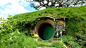 General 1920x1080 nature landscape house New Zealand Hobbiton door trees grass flowers green