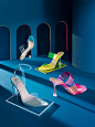 DisneyXAldo - Cinderella : We were asked by Aldo to create modern visuals reminiscent of the Cinderella Universe for their new Disney collection. By using only simple shapes, light and colors our aim was to make the scenes as abstract and minimalist as po