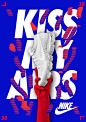 “KISS MY AIRS”主题海报设计作品 - 优优教程网
