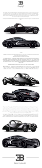 BUGATTI   GANGLOFF   CONCEPT CAR , INVISIUM : " In times of commercial trash and plastic it is hard to see something that has a soul and is able to squeeze out a positive mark on the heart. "                                                      