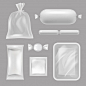 Empty food packages. realistic pictures of polyethylene packages #paid, , #Affiliate, #Paid, #packages, #polyethylene, #pictures, #food